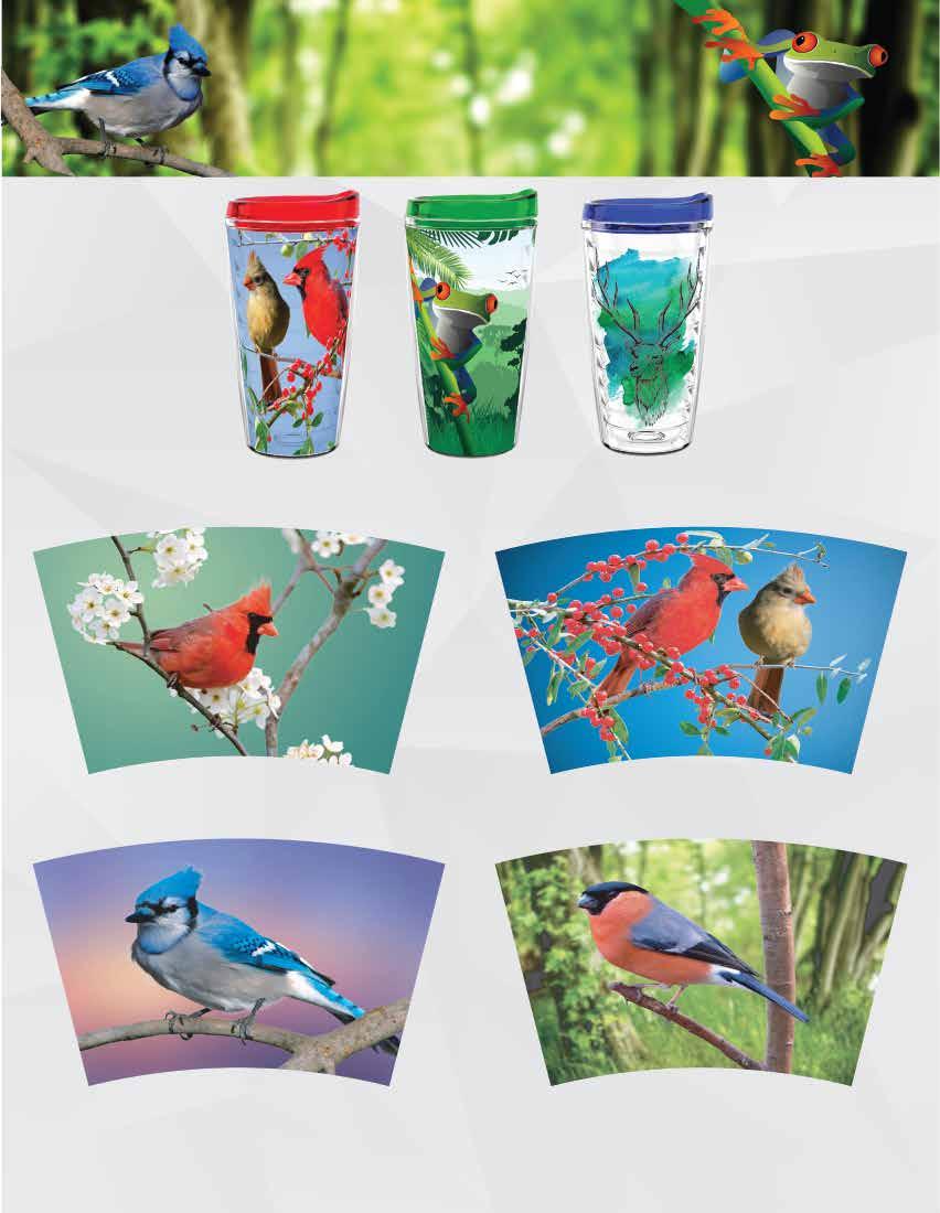 Arts shown are available in all drinkware sizes: 12oz, 12oz Coffee Mug, 16oz, 22oz, 26 oz, and 22 oz