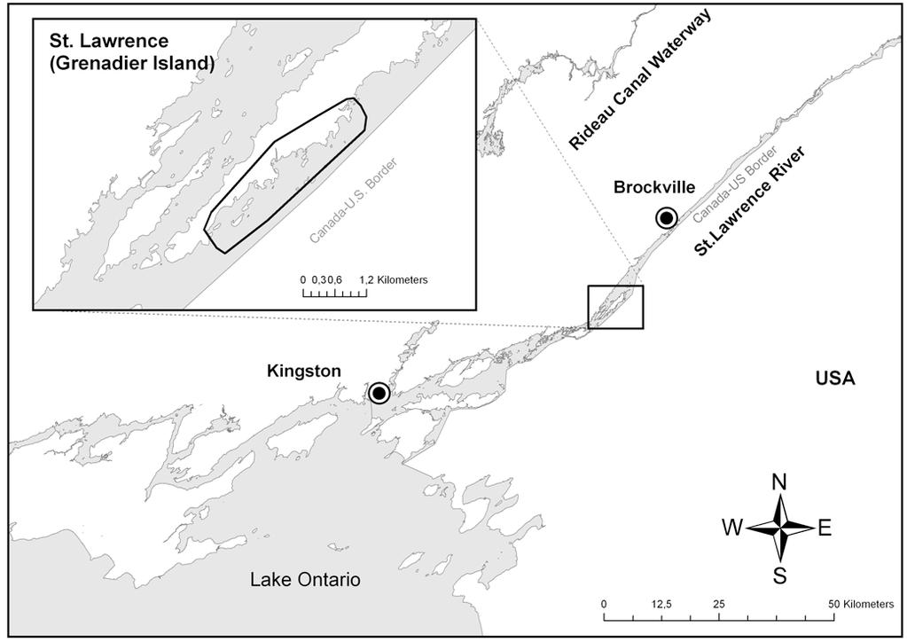 Figure 1. Grenadier Island located in the St.