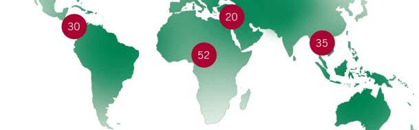 Representations World Organisation for Animal Health 6 Sub-Regional Representations 3 177 Member Countries in 2010