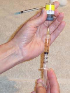 Cross-Contamination Means to pollute or taint by contact Use transfer needles to reconstitute vaccines NEVER mix vaccines or other animal health