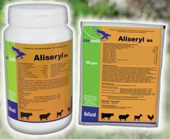 Common Veterinary Medicines That Can Be Used In Poultry Aliseryl WS Powder for oral administration AliserylWS offers care and cure for a farmer s animal by the highly effective combined action of
