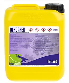 Dexophen is a broad spectrum heavy duty phenol disinfectant. It is effective against viruses, bacteria and parasites (including eimeria causing coccidian).