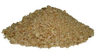 light brown, granular to flaky, byproduct after removing oil from oilseeds; 44% crude