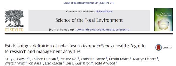 Why do we care about polar bear health?
