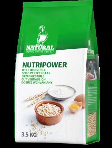 Natural Nutripower A balanced, easily digestible nutritional supplement with a high energetic value The carefully balanced composition of Natural Nutripower makes it particularly suitable for