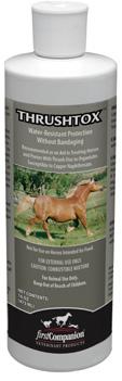 thrush in horses and ponies. Active ingredient: copper naphthenate.