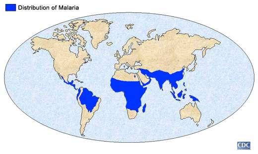 Malaria Mal-air It is a world wide distribution disease acute or chronic characterized by fever,anemia & spleenomegaly occurs where anopheles mosquito are present & caused by genus plasmodium,which