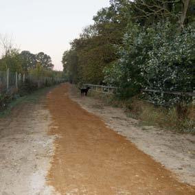 and access the footpath across the fields on the other side.