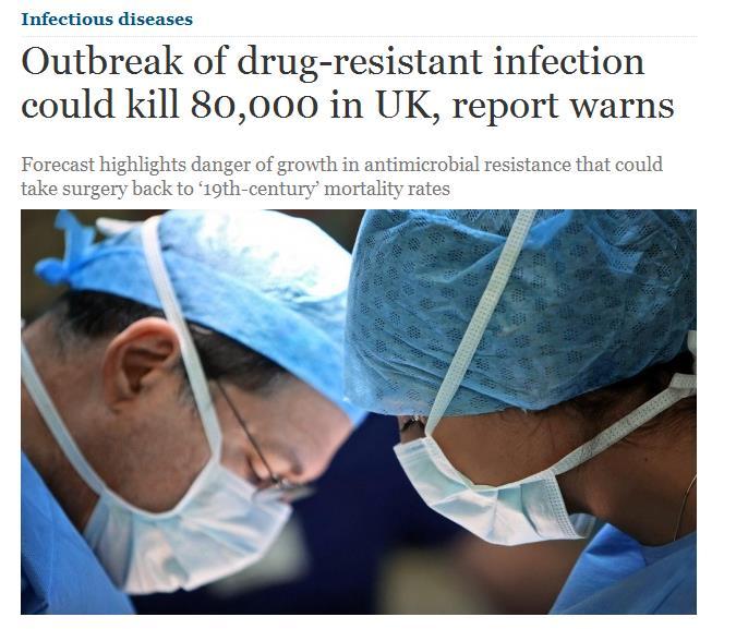 In the UK If we fail to act, we are looking at an almost unthinkable scenario where antibiotics