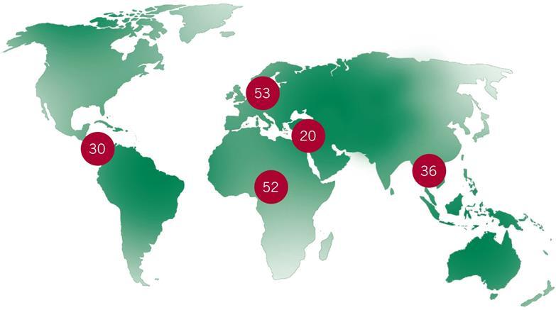 The OIE in a nutshell 178 Member Countries in 2013 Europe Asia, the Far