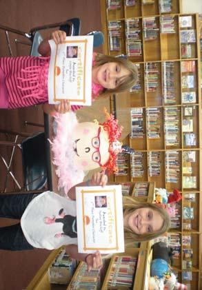 The winners of the contest received a $20 book fair voucher and second place received a $10
