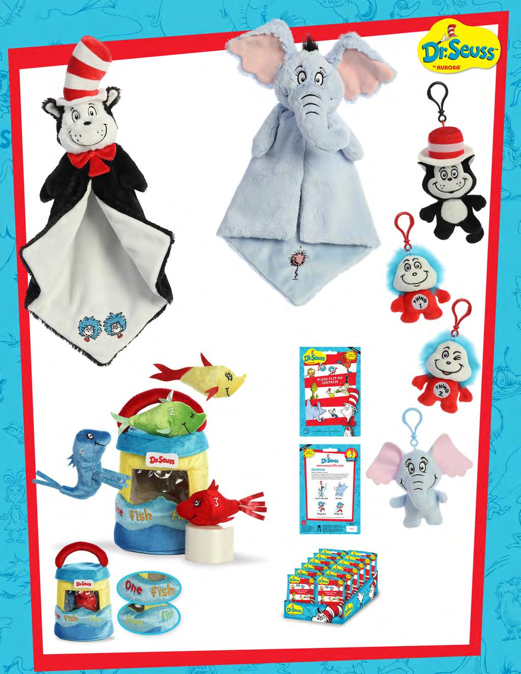 Available July 15, 2018 Cat in the Hat Luvster 20 15917 Horton Luvster 18 15918 Bubble C CRINKLE Crinkle SQUEAKERS Squeaker RATTLE R