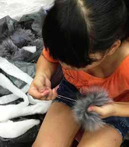 shop. L: A cat fur blanket is sold in