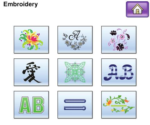 Selecting New Embroidery Patterns There are