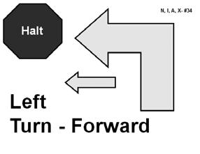 HALT Right Turn Forward - While heeling, the handler halts and the dog sits in heel position.
