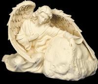 50 Angel Figurine resting her head on