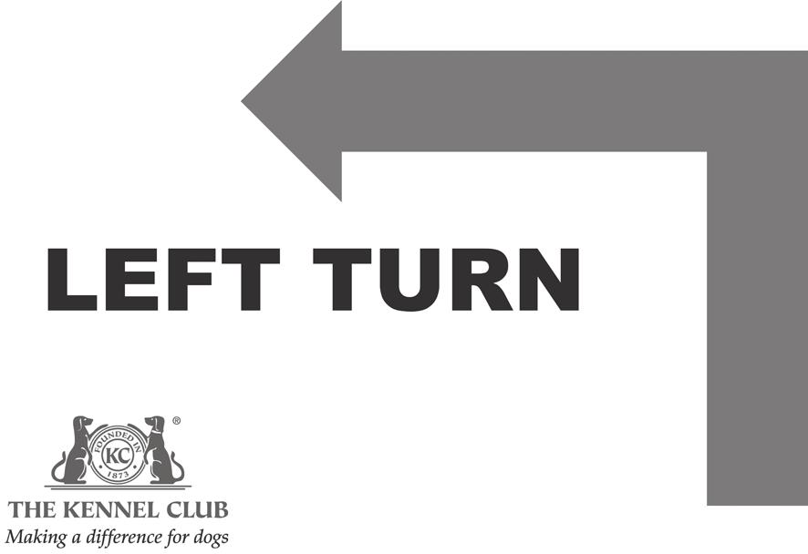 LEFT TURN. This is an accurate 90-degree left turn.