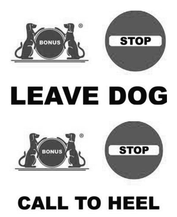 S(C) Bonus Exercise 1 BONUS EXERCISE: STOP, LEAVE DOG, CALL TO HEEL. This exercise requires two signs. At the first sign, the handler will stop and the dog must sit.