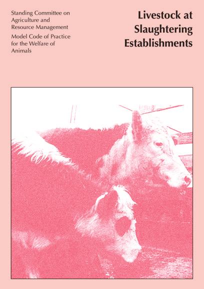 Primary Industries Standing Committee Model Code of Practice for the Welfare of Animals Livestock at Slaughtering Establishments SCARM Report 79 This book is available from CSIRO PUBLISHING through