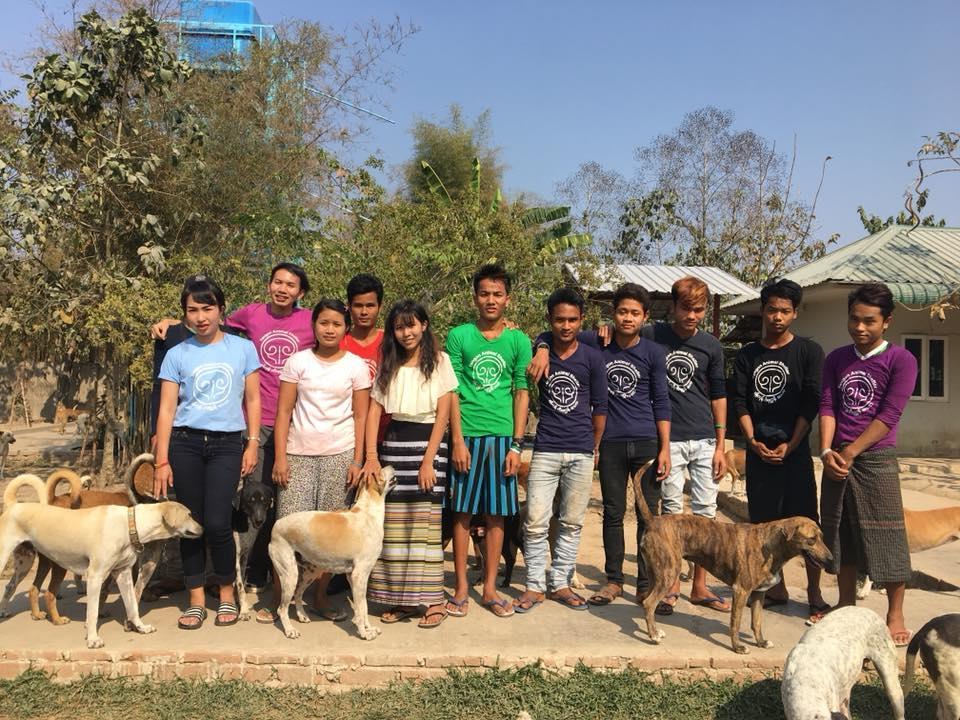 Dr Santiparp AKA Dr Poppy and Namphueng with the Yangon Animal Shelter Team In the meantime, since wasn t ideal to leave 600 dogs without veterinary care for 14 days,