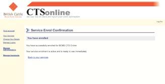 You will see a Service Enrol confirmation screen. 14 14 Click Back to your services.