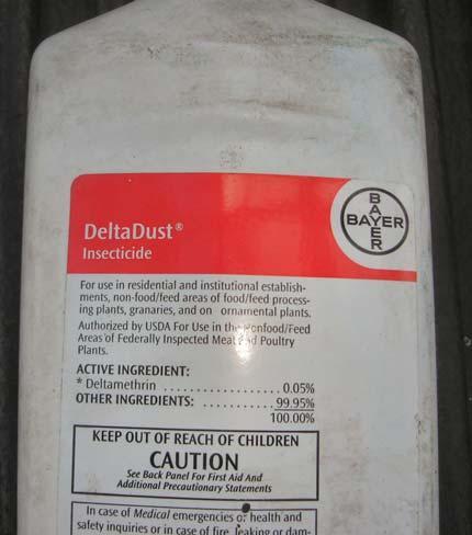Delta Dust Delta Dust (i.e. Deltamethrin.05%) I am not here to endorse this product, but I have found great success inside wall voids. It will kill cockroaches and ants and that is good enough for me.