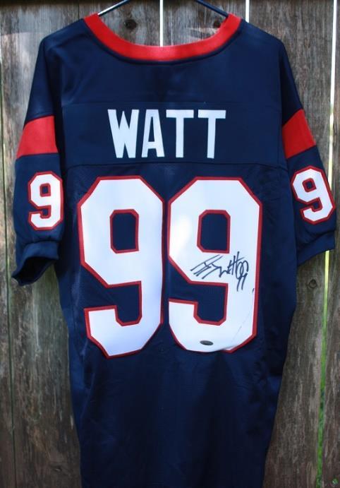 24. J J Watt autographed jersey Has a