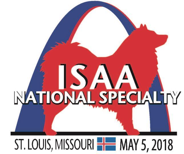 ICELANDIC SHEEPDOG ASSOCIATION OF AMERICA NATIONAL SPECIALTY 2018 May 2-5 Location: Purina Farms 200 Checkerboard Dr.