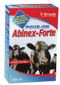 ANTI-PARASITICS ANTHEINTIC POUR ONS Bimectin Pour On 1BIM123, 1BIM166 2.5L, 5L Ivermectin 5mg/ml Do not use in lactating cows producing milk for human consumption.