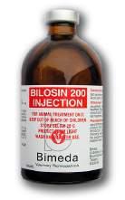 ANTIMICROBIALS ANTIMICROBIAL INJECTABLES Bilosin 200 Injection 1BIL001 Tylosin base 200mg/ml 21 days 0.