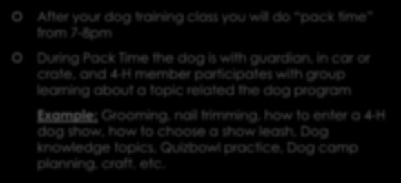 Follow leader s instructions and begin class for training.