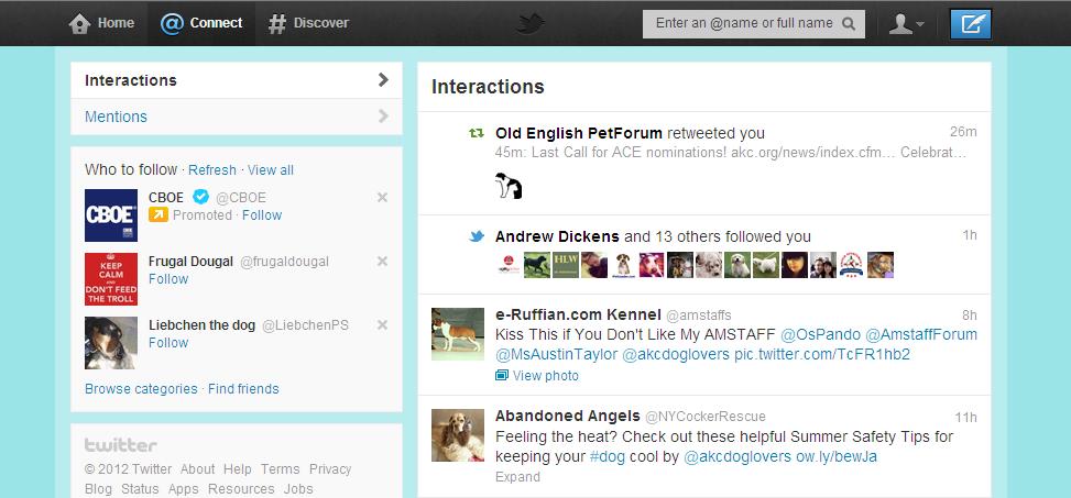 Interacting with Followers They retweeted, or shared, the ACE news with their followers People can send