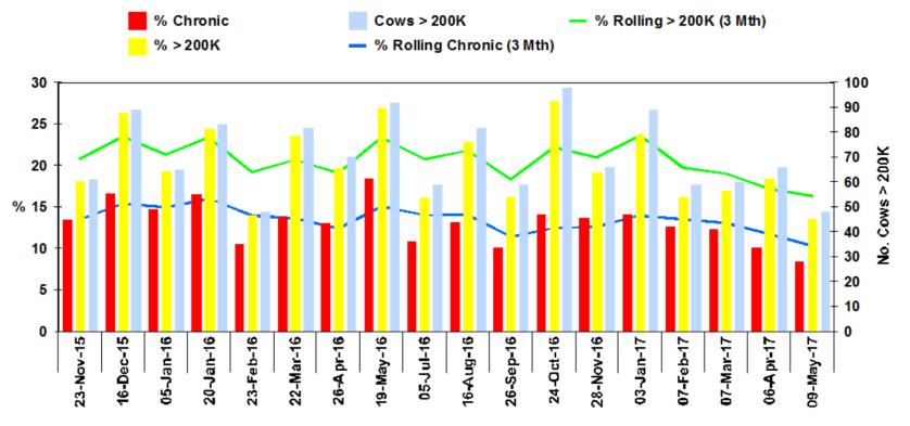 challenge Particularly if milking intervals are very different Bulk tank values are