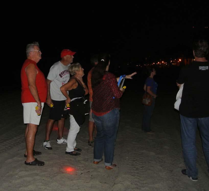 CRA Public Outreach Efforts Marine Turtle Lighting Night Audits. Very popular and fun.