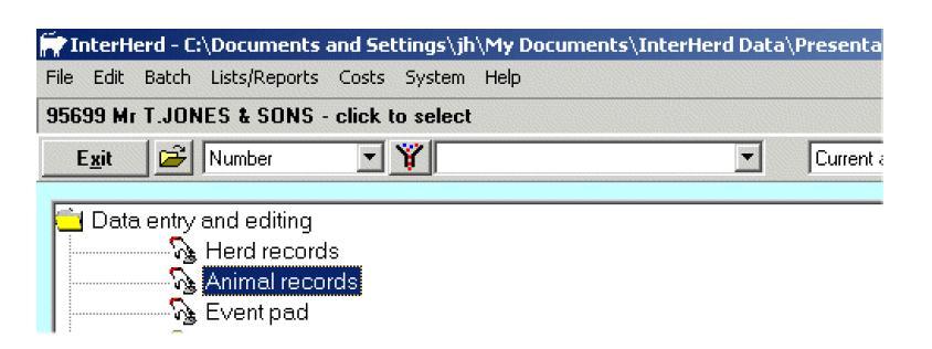 yellow dropdown box (or select from the IDs offered).