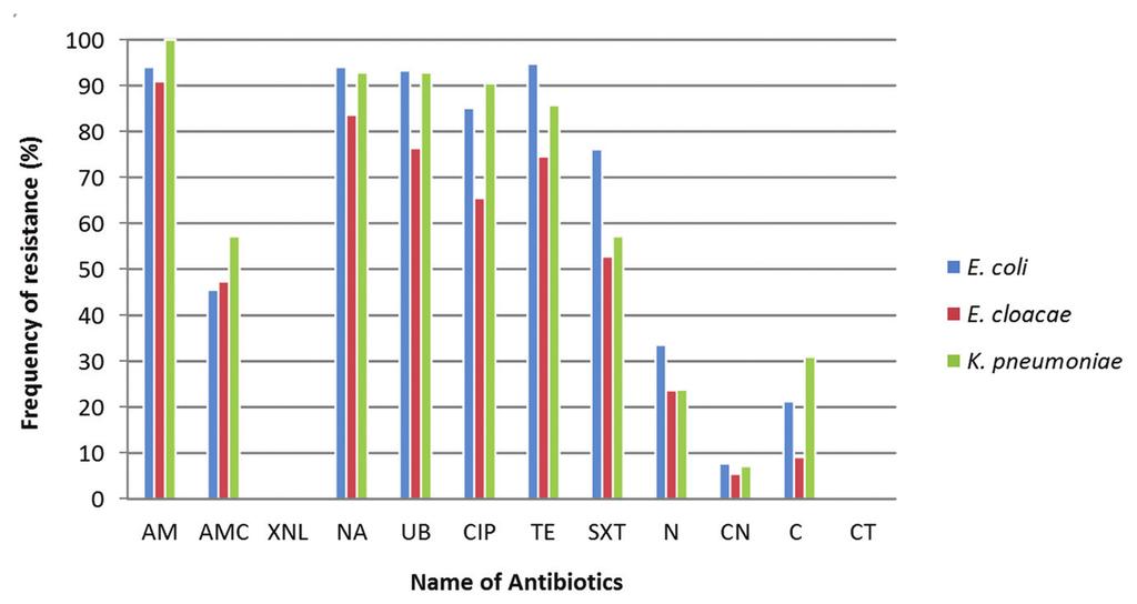 to quinolones is a critical problem [21,22]. In Algeria, there is a lack of published data regarding antimicrobial resistance in non-e. coli and non-salmonella spp.