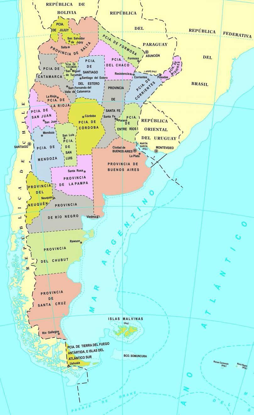 General Information ARGENTINE REPUBLIC National Borders NATIONAL BORDERS Total Border Kilometers: 14 046 Protected Borders Kilometers of Sea Coast Borders: 4675 km
