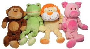 Pig, Monkey, Frog Plush toy
