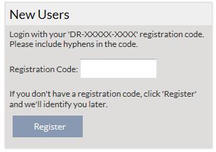 Selecting the Register button will take you to the RealMe Login page.