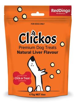 Clickos are designed to fit the Red Dingo Click or Treat dispenser, making