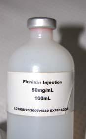 Flunixin Injection Phenylbutazone Powder Flunixin analysis determined concentration was