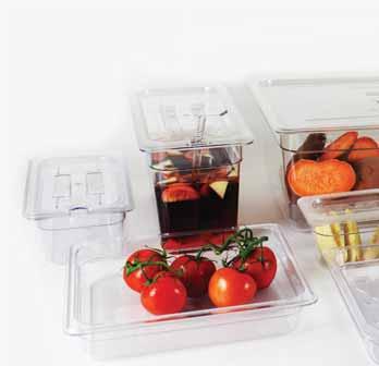 ½ ½ ½ POLYCARBONATE FOOD PANS 6443729 Full Size 2 ½"
