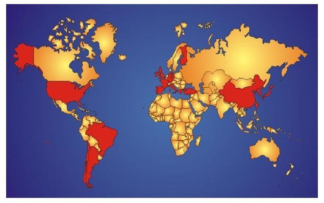 Acinetobacter Problem Countries that have reported hospital outbreaks of