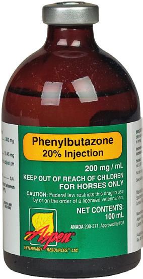 cabinet. Here s what you need to know when your veterinarian prescribes phenylbutazone to your horse. What is it?