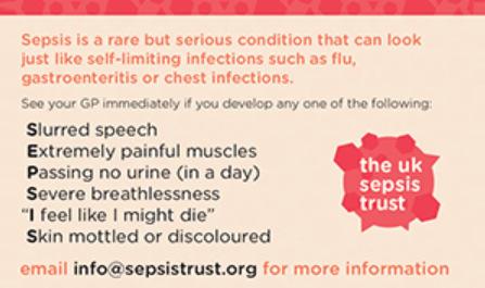 Sepsis: Lessons to be learnt Sepsis can affect young previously fit