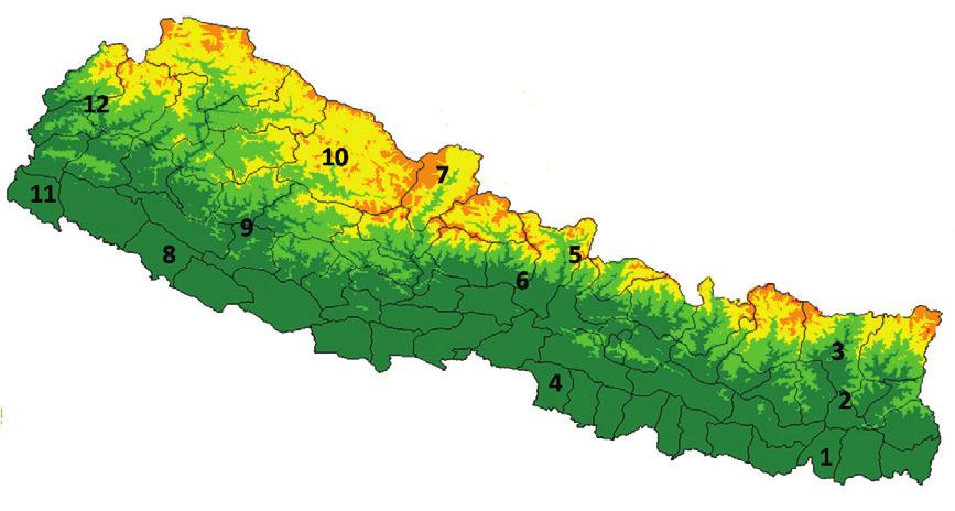 Khanal et al. Bluetongue virus circulation in Nepal Exp. 05/2015). The serological test was carried out at AHRD as per instructions provided by manufacturer.