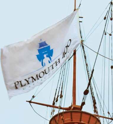 The Plymouth 400th Anniversary commemorates the 1620 landing of the Pilgrims in Plymouth, Massachusetts, and highlights the cultural