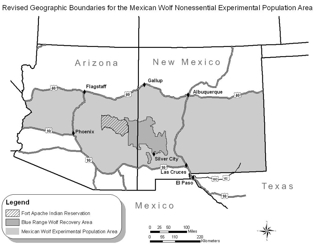 (5) Prohibitions: Take of any Mexican wolf in the wild within the MWEPA is prohibited, except as provided in paragraph (k)(6) of this section.