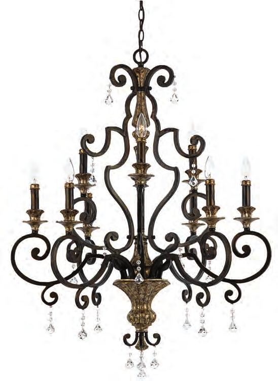 The beautiful Heirloom finish is a rich bronze with antique gold highlights.