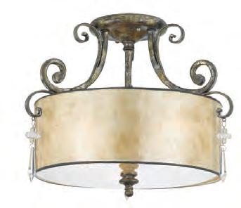 This range has a Mottled Silver Leaf finish and will illuminate your home with natural elegance.